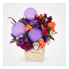 Lia Balloon and Flower Basket